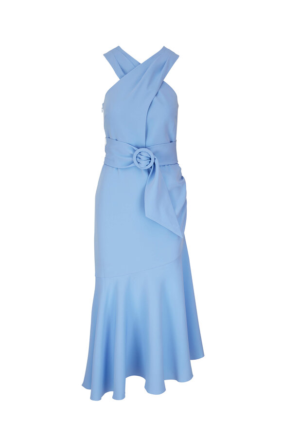 Sachin + Babi - Naomi Light Blue Halter Dress