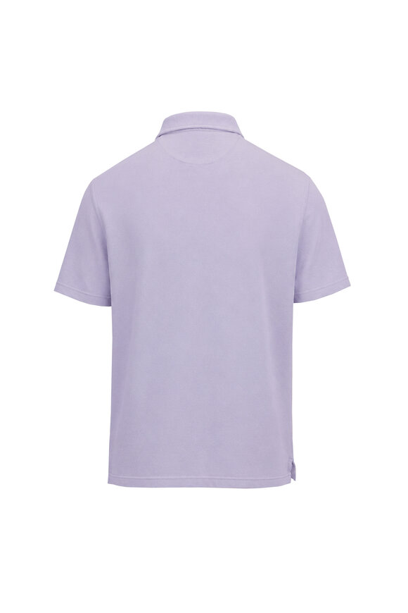 Fedeli Lavender Pique Polo - view 2