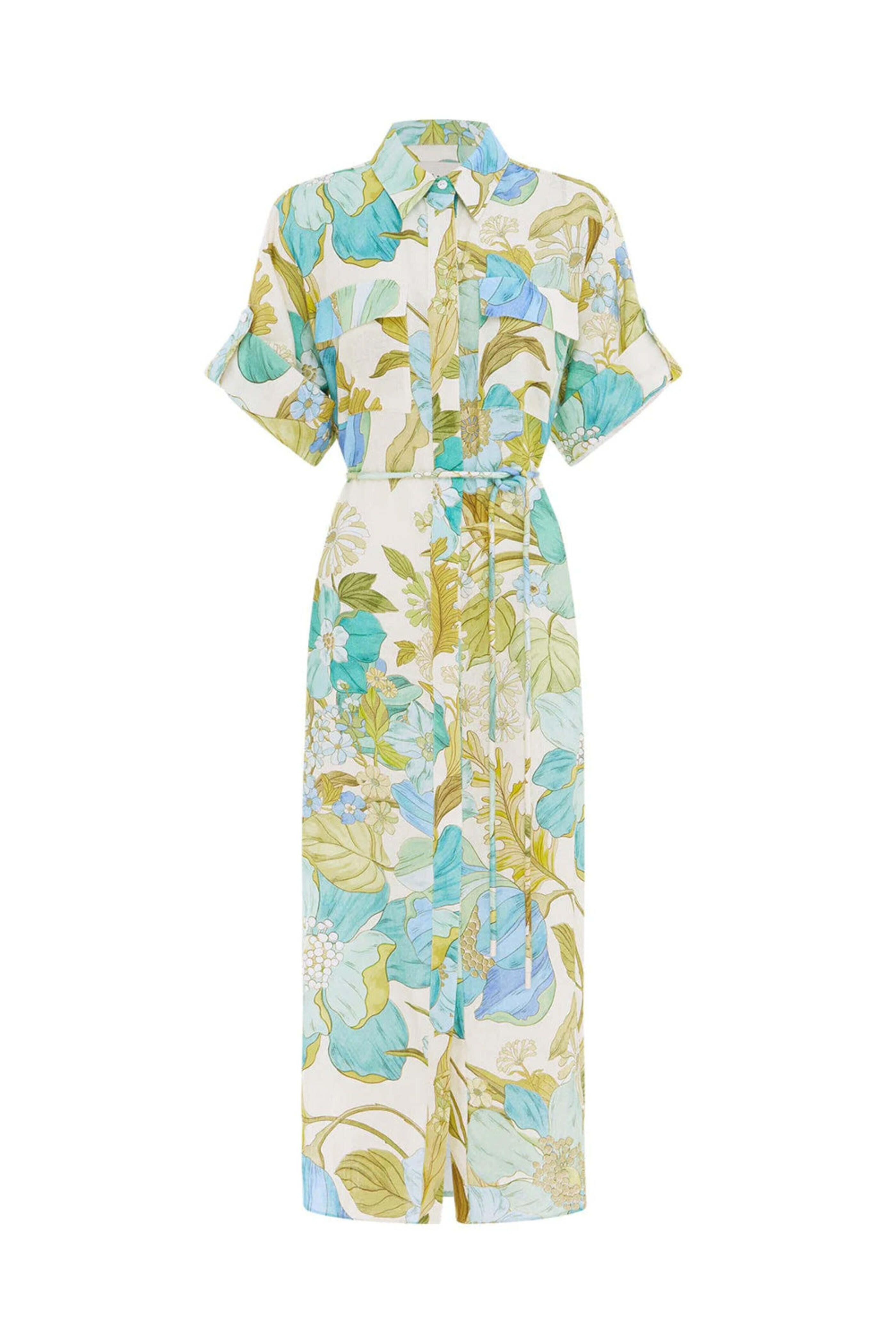 Alémais - Blue Janis Shirt Dress