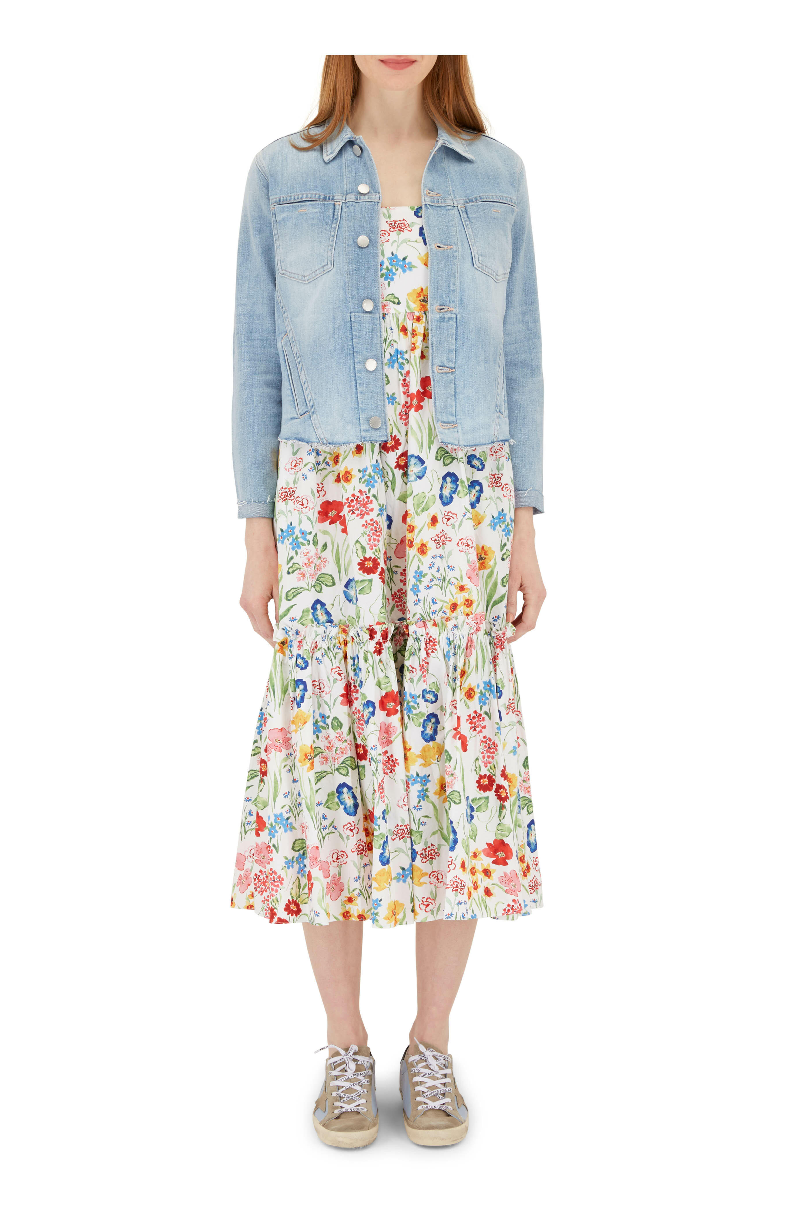 L'Agence - Janelle Raw Sonora Slim Fit Denim Jacket