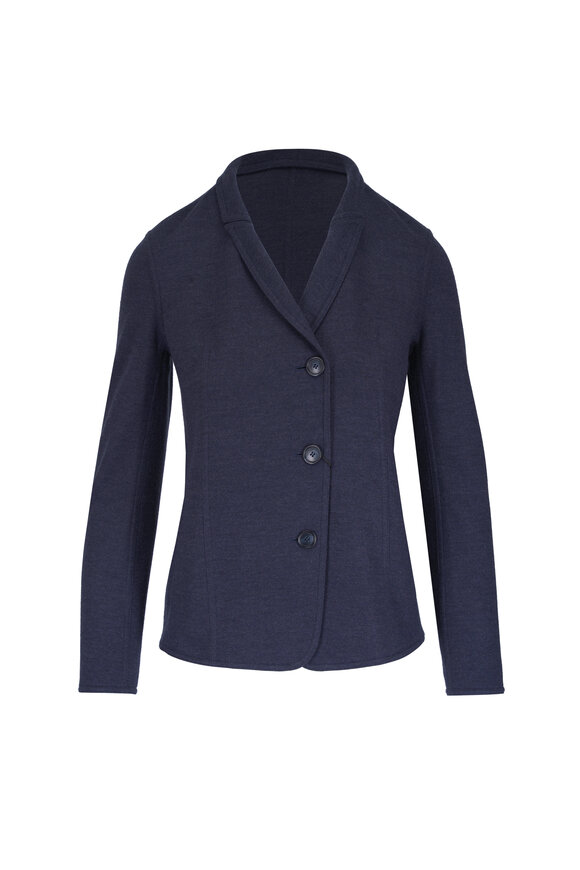Akris Lima Navy Blue Short Jacket - view 1