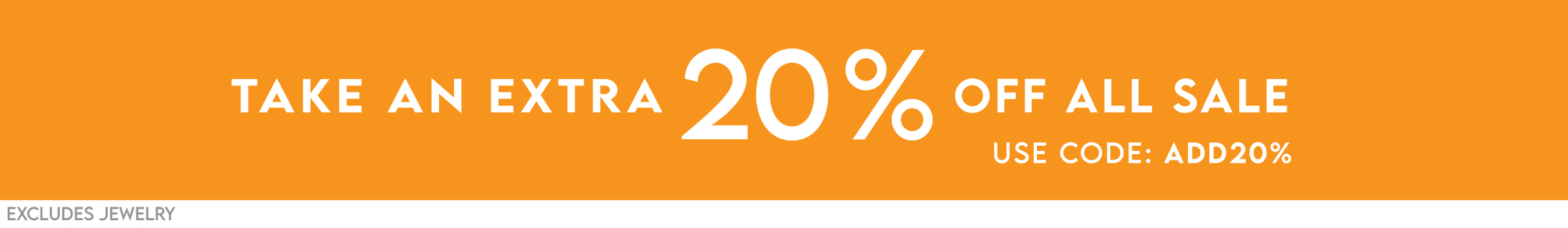 Shop Sale Take an Extra 20% OFF SALE
