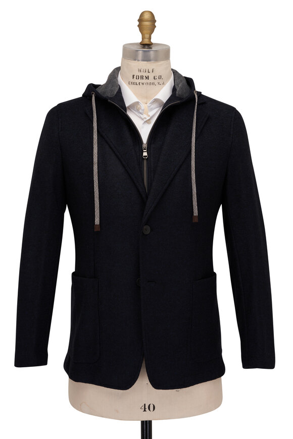 Fradi - Navy Hooded Sportcoat