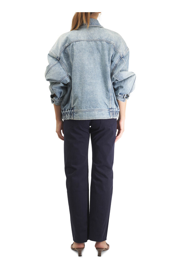 Saint Laurent Oversized South Blue Denim Jacket - view 4