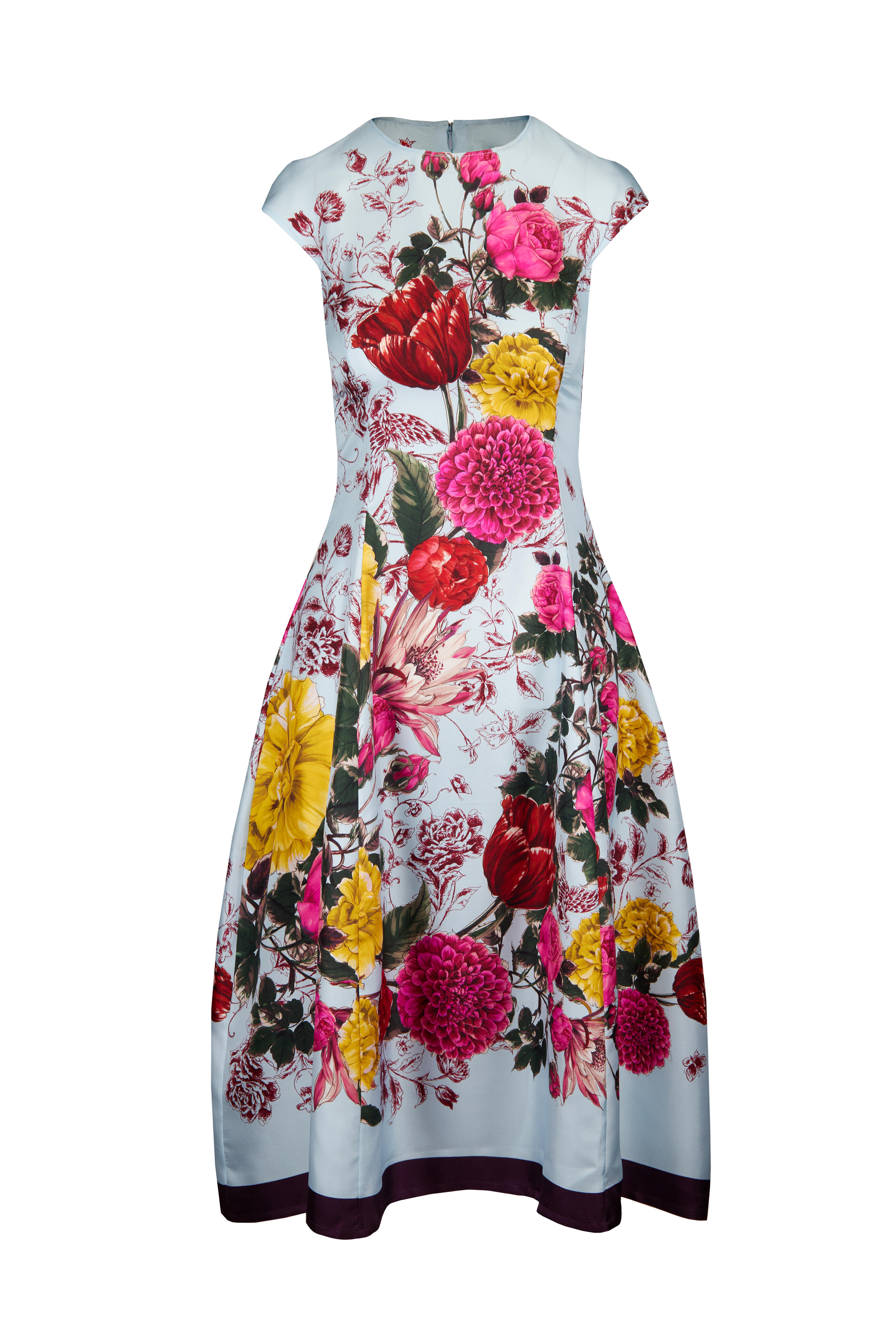 Rani Arabella - Baby Floral Silk Midi Dress - view 1