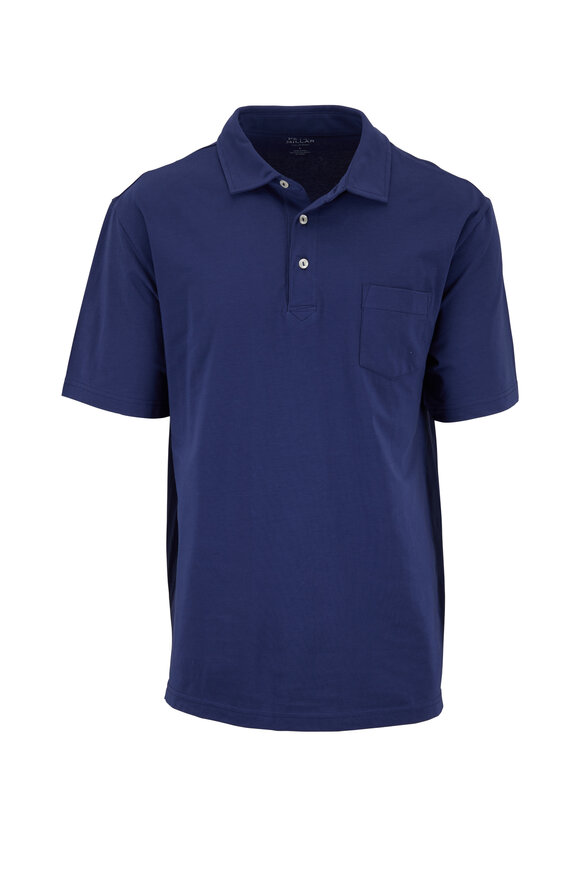 Peter Millar - Seaside Wash Atlantic Blue Polo | Mitchell Stores