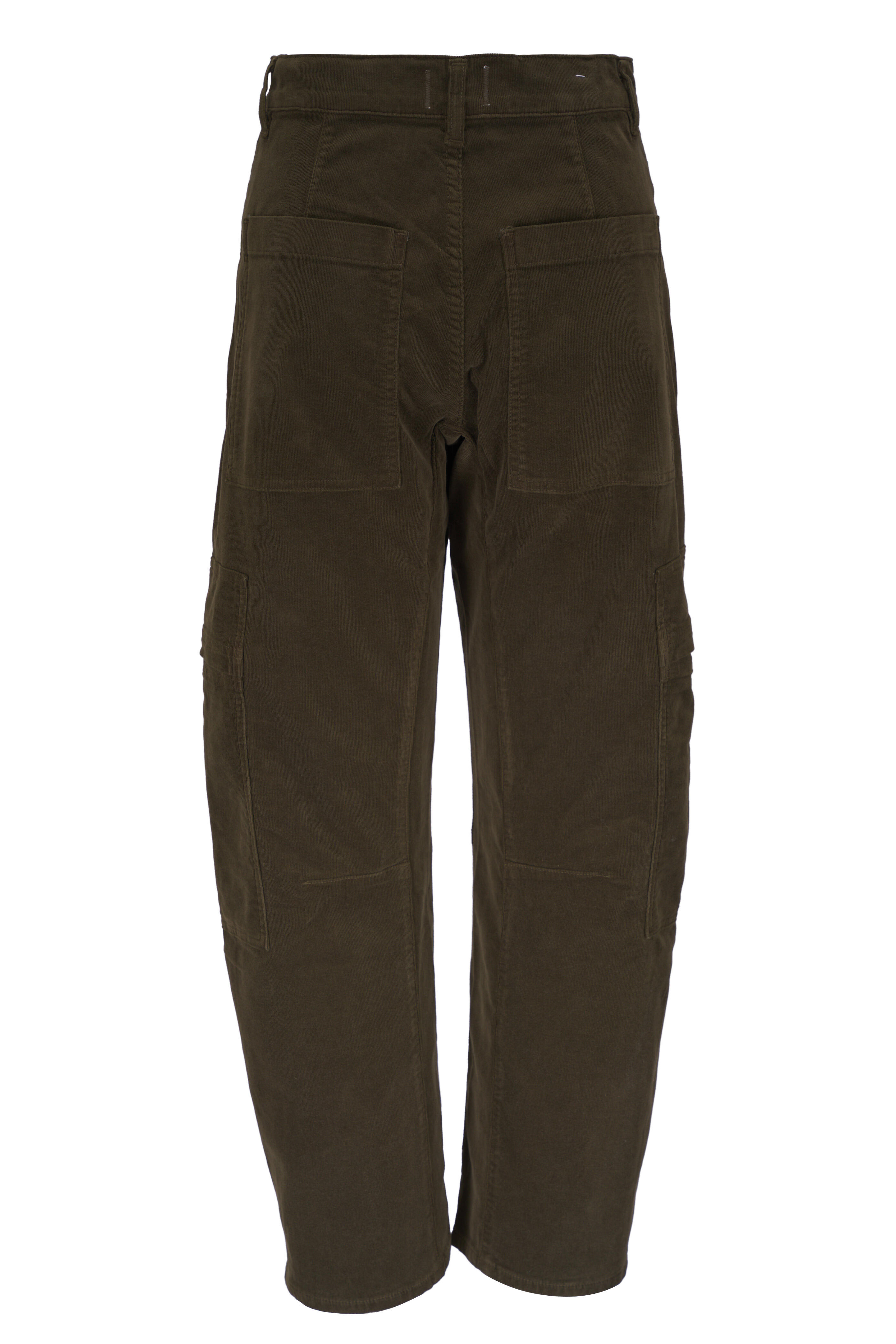 Citizens of Humanity - Marcelle Low Slung Army Green Corduroy Cargo Pant