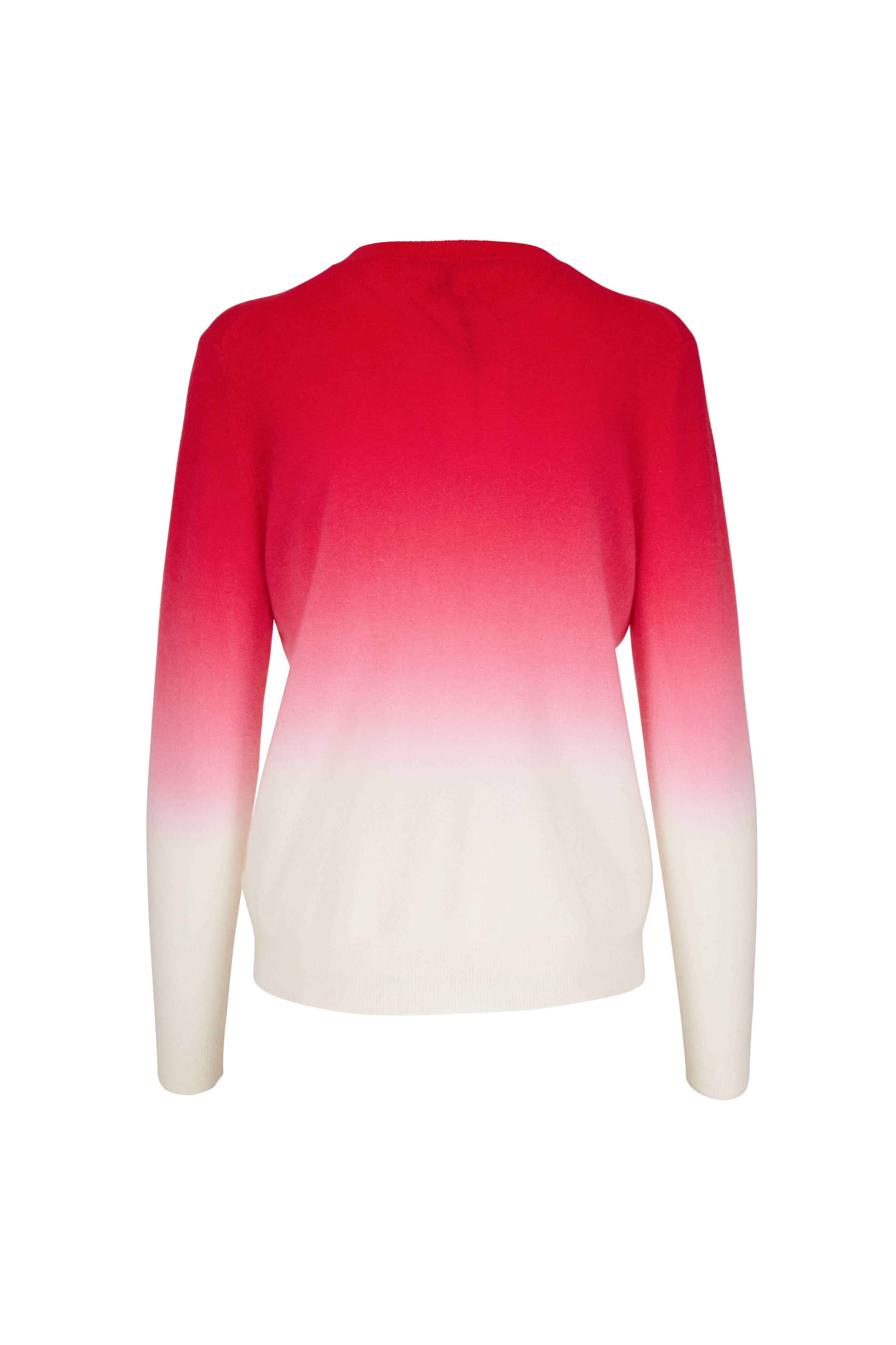 Chinti & Parker - Pink Dip Dye Cashmere Sweater
