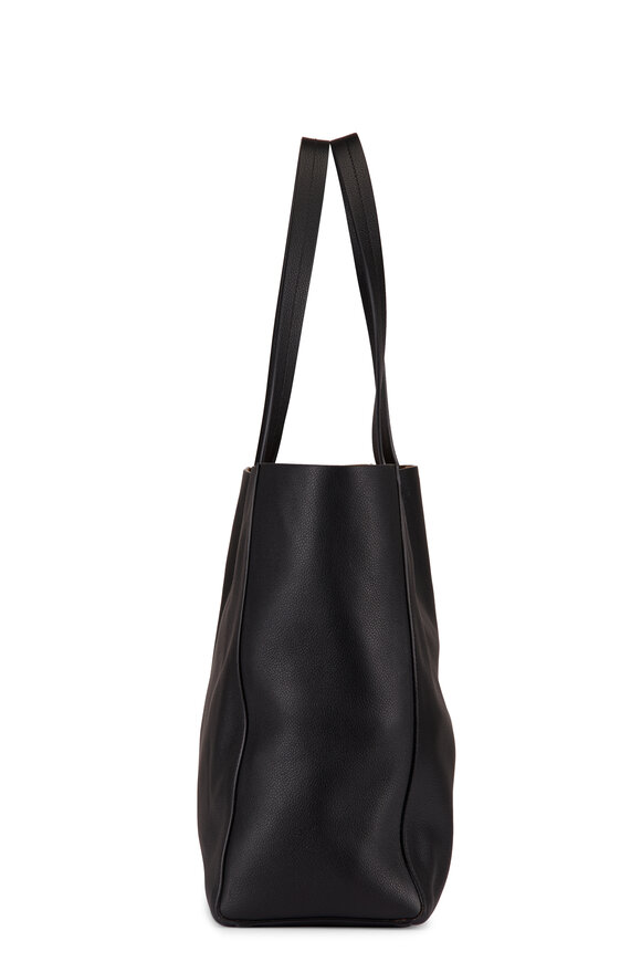 Nili Lotan Medium Keith Soft Black Leahter Tote - view 3