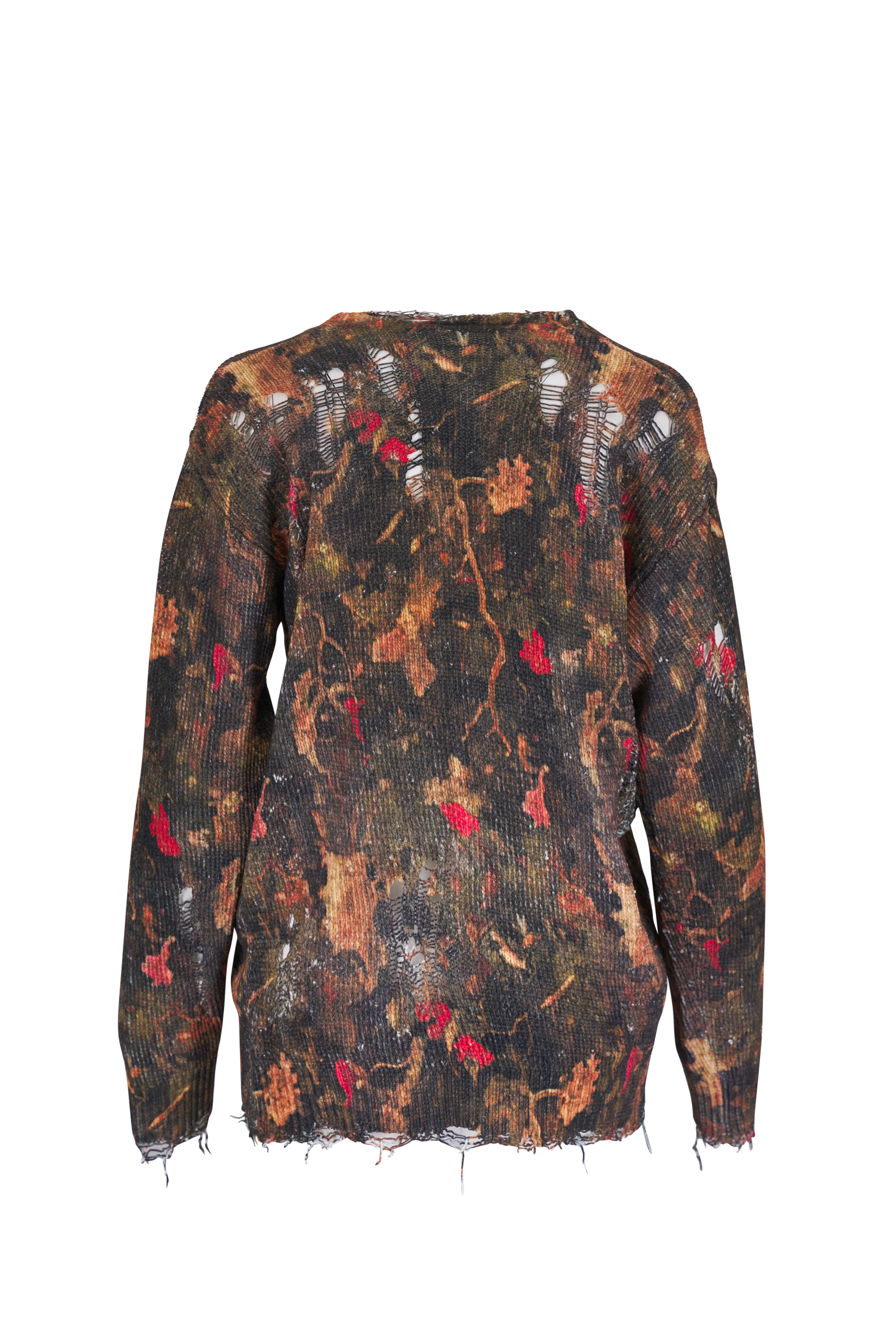 R13 - Boyfriend Camo Leaf Cotton Cardigan | Mitchell Stores