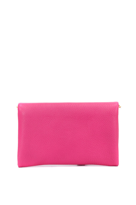 Dolce & Gabbana - Taormina Hot Pink Leather Flap Front Clutch 