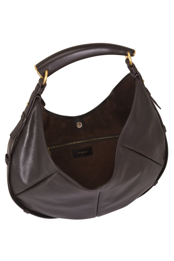 Saint Laurent Medium Mombasa Santal Leather Hobo - view 6