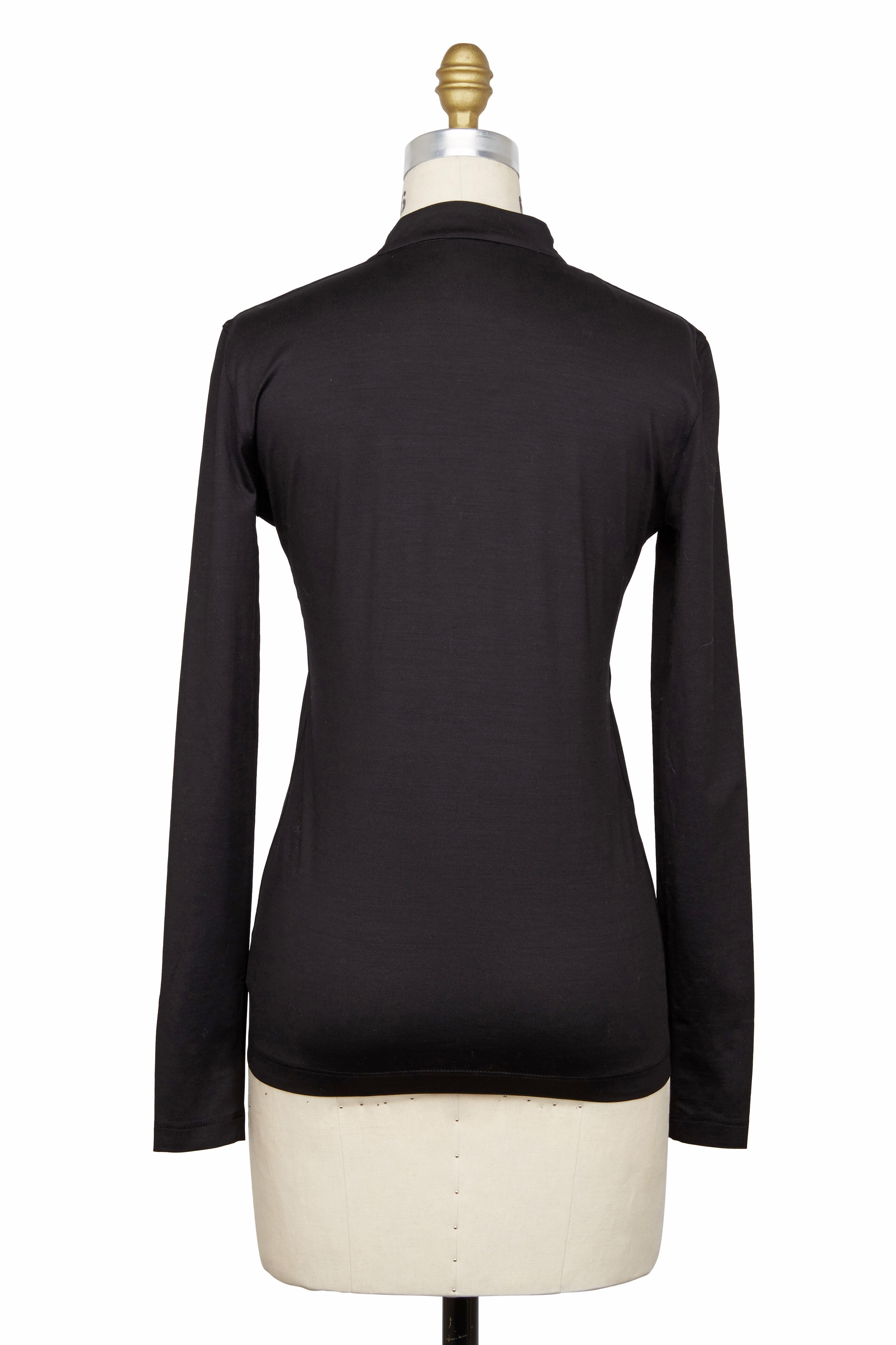 Akris - Black Silk Top | Mitchell Stores