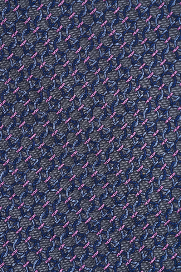 Ferragamo Gray Geo Jacquard Necktie - view 2