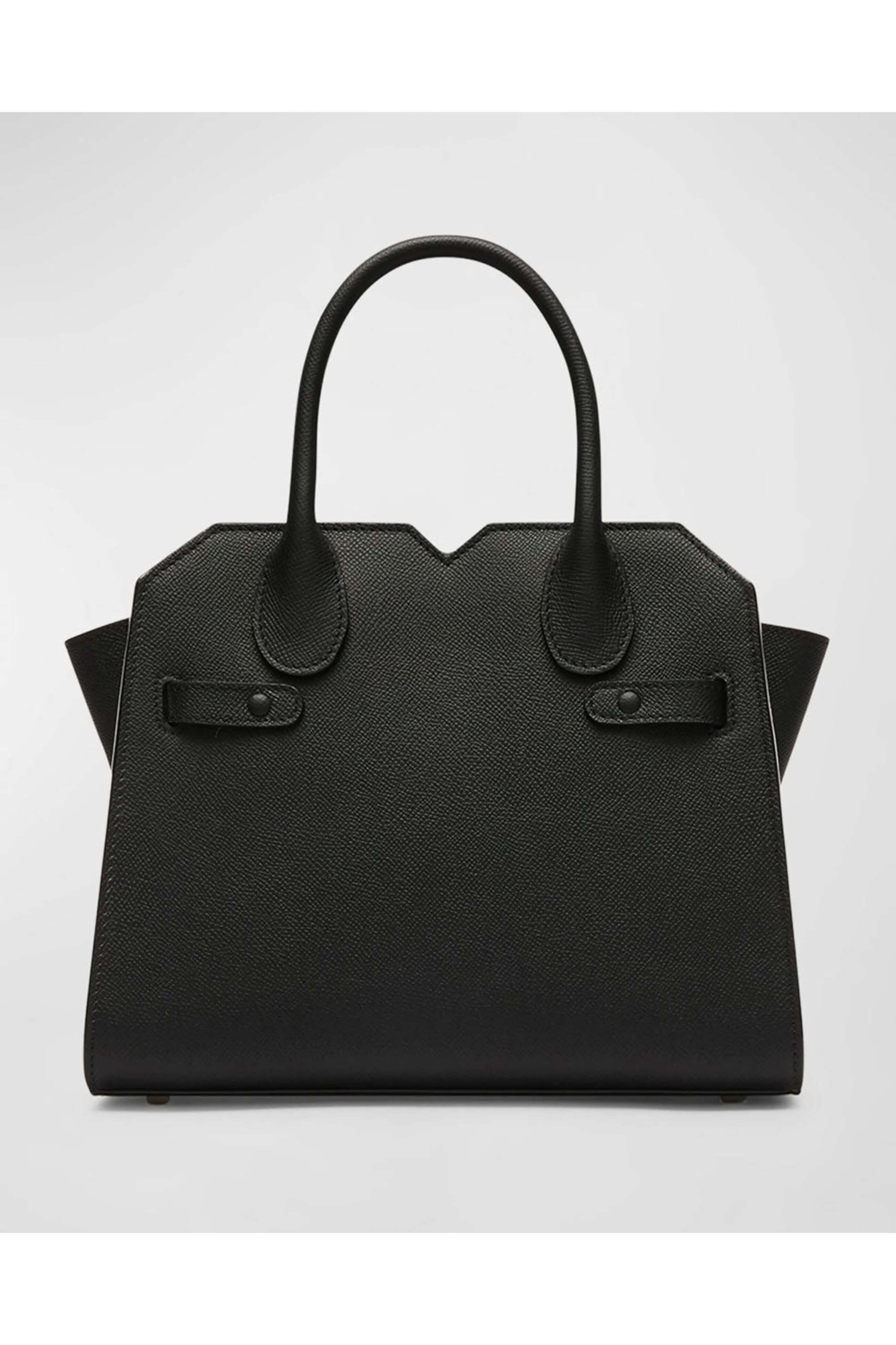 Valextra - Milano Mini Bag in Black | Mitchell Stores