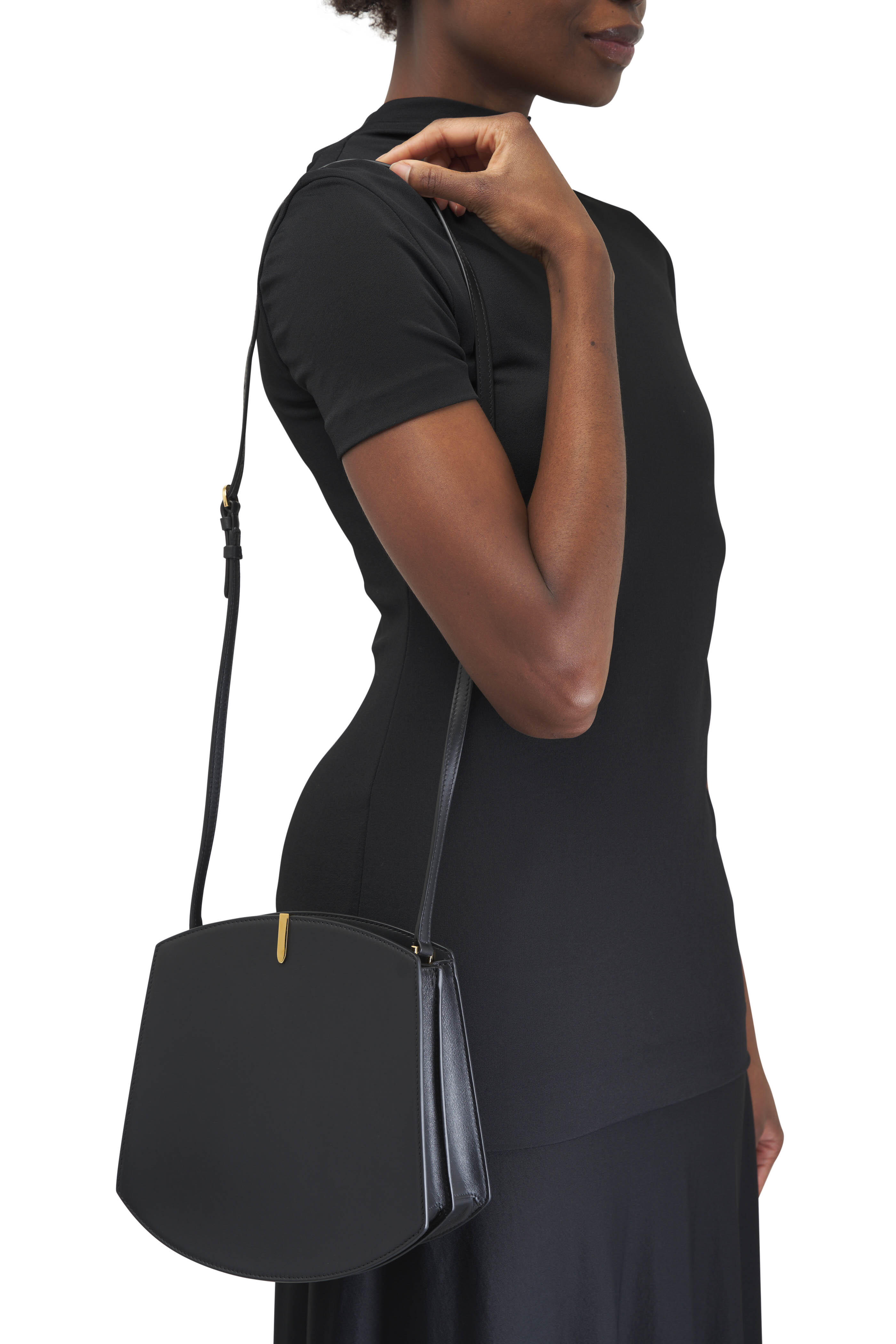 ショルダーバッグ・ポシェット SAVETTE \"THE SMALL FLORENCE\" HOBO IN SMOOTH CALF LEATHER Florence Hobo in Black Leather · Savette
