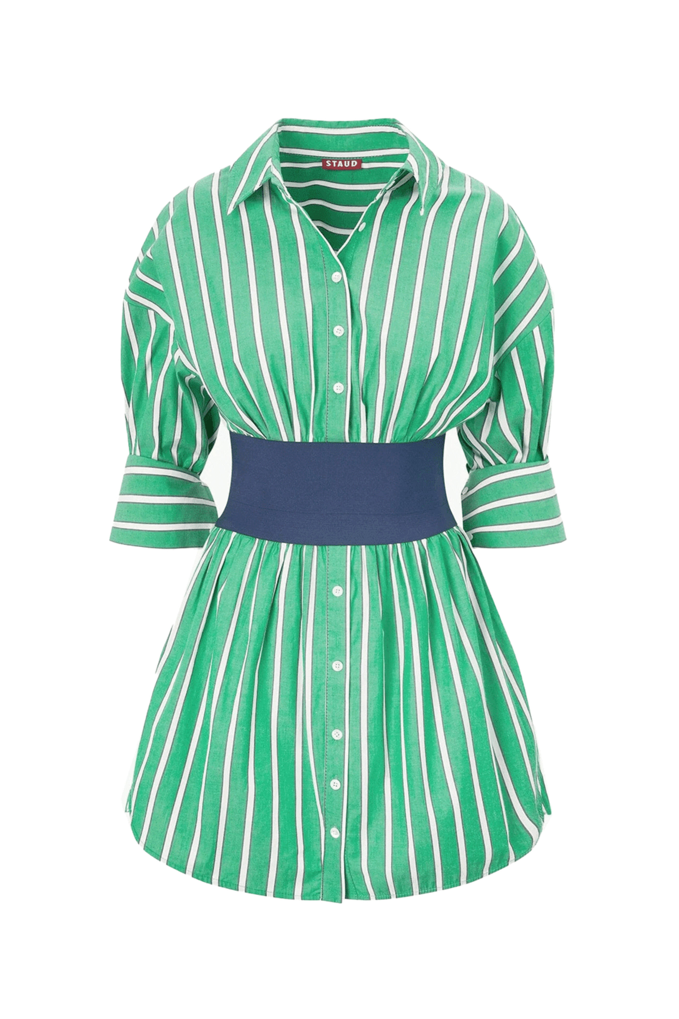 staud green and white dress - Seaweed Stripe Michelle Women In Suits