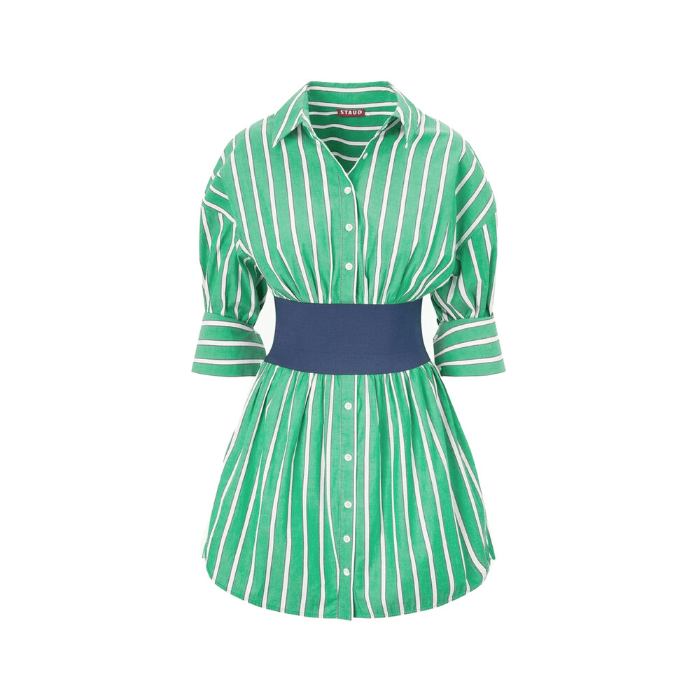 staud white and green dress - Seaweed Stripe Michelle Tie dye