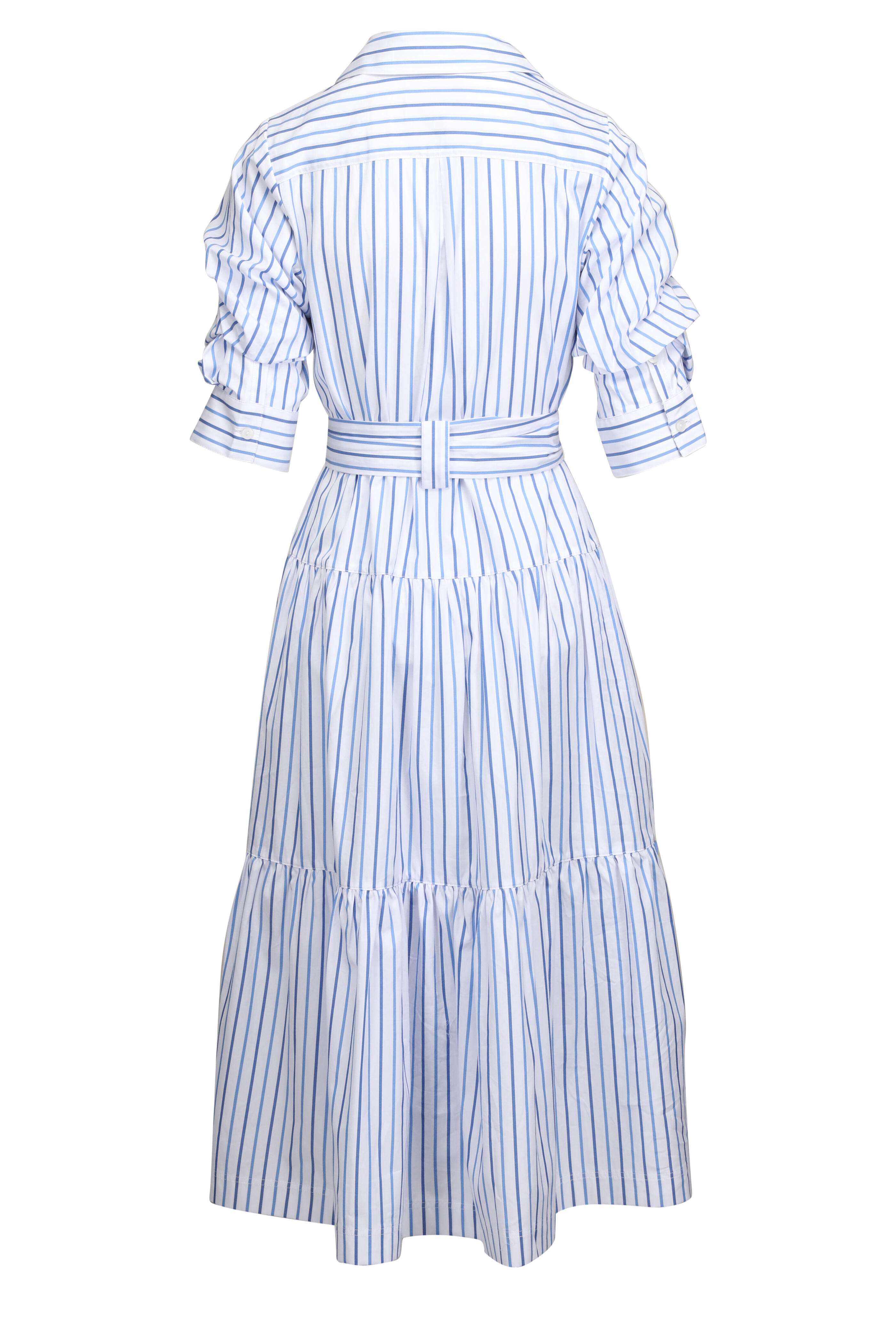 Brochu Walker - Ana Hampton Stripe Tie Midi Dress