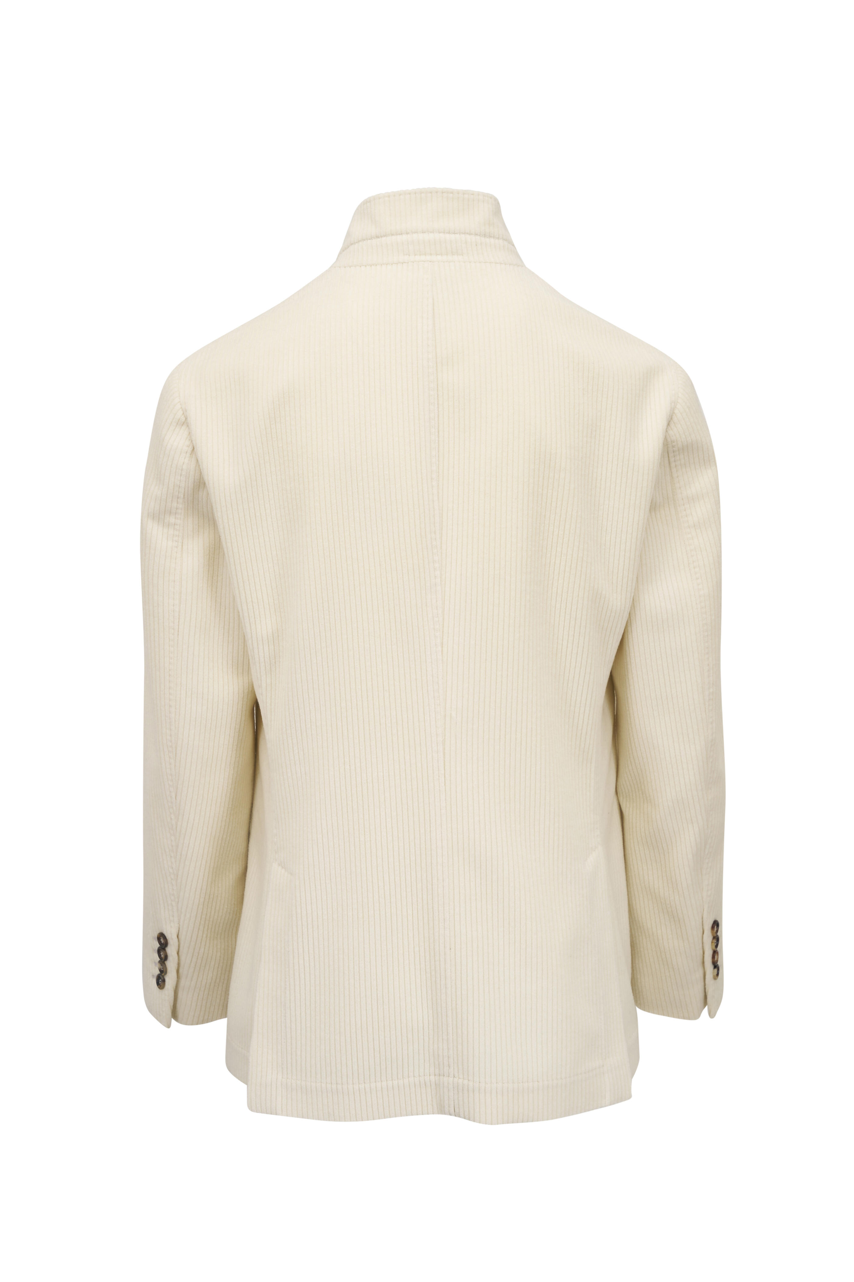 Brunello Cucinelli - Cream Cashmere Corduroy Overcoat