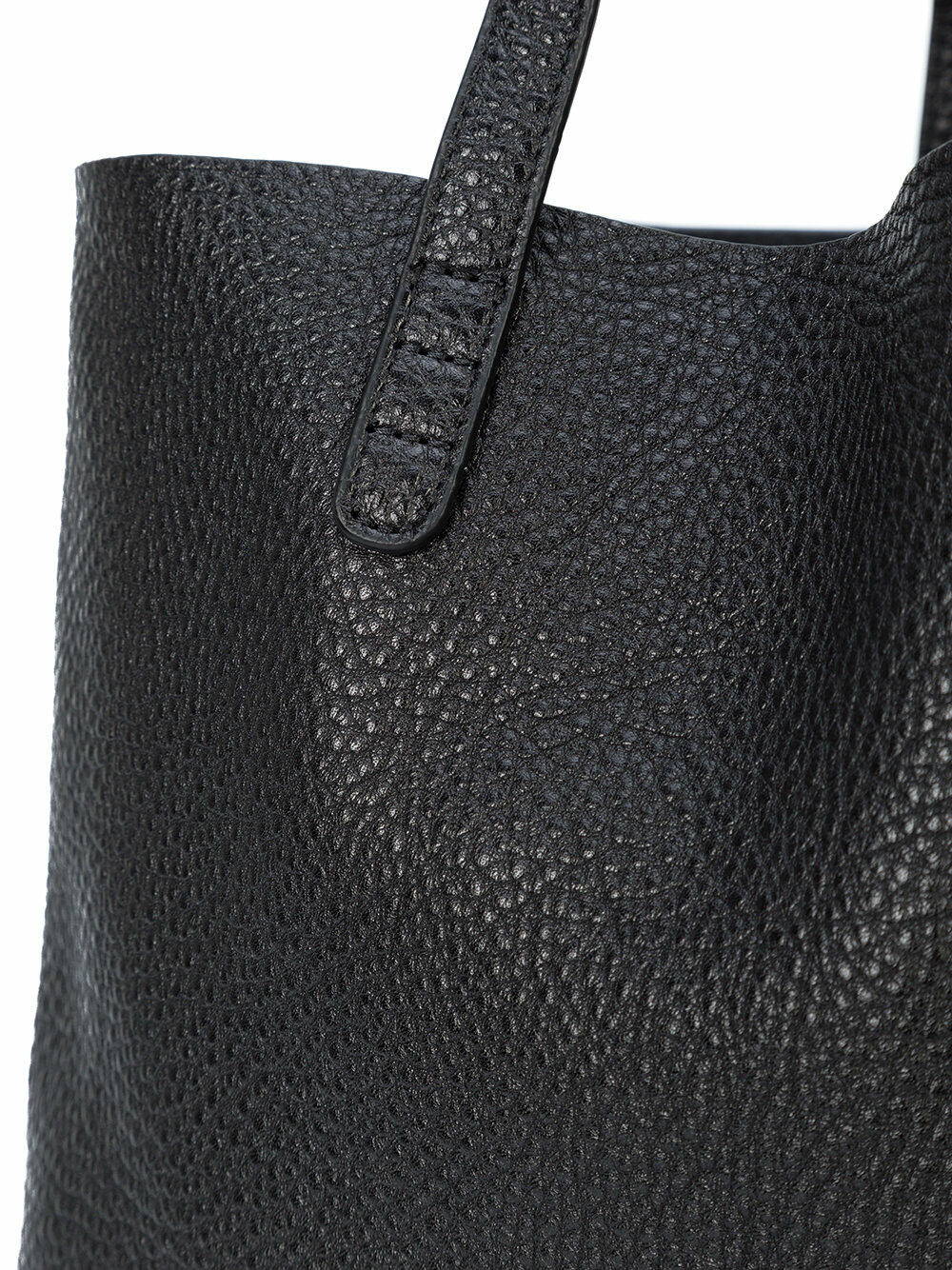 Mansur Gavriel - Black Pebbled Soft Leather Large Tote