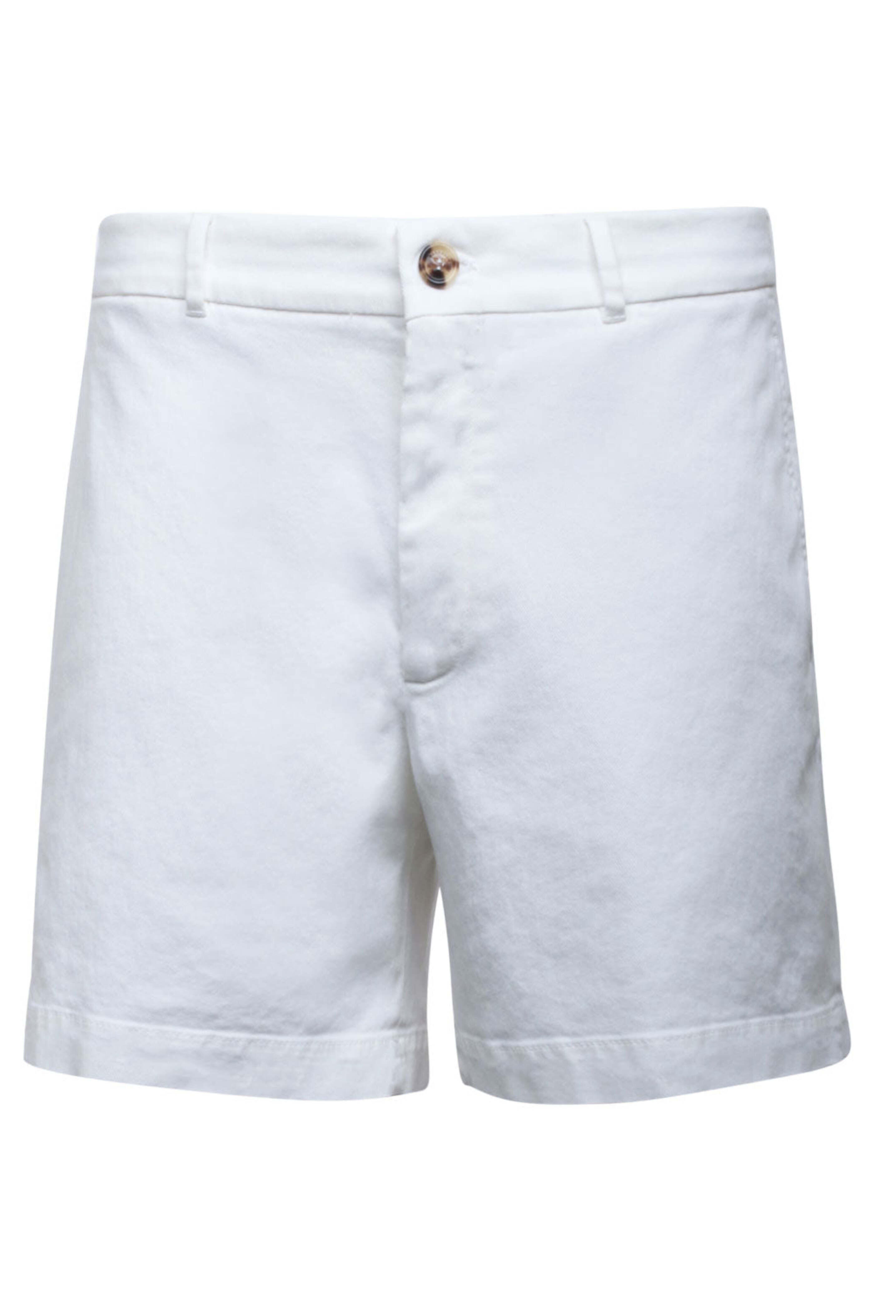 Brunello Cucinelli - White Bermuda Shorts | Mitchell Stores
