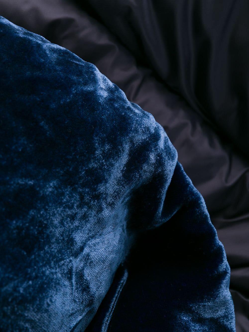 Moncler - Torcon Royal Blue Velvet Collar Puffer Coat