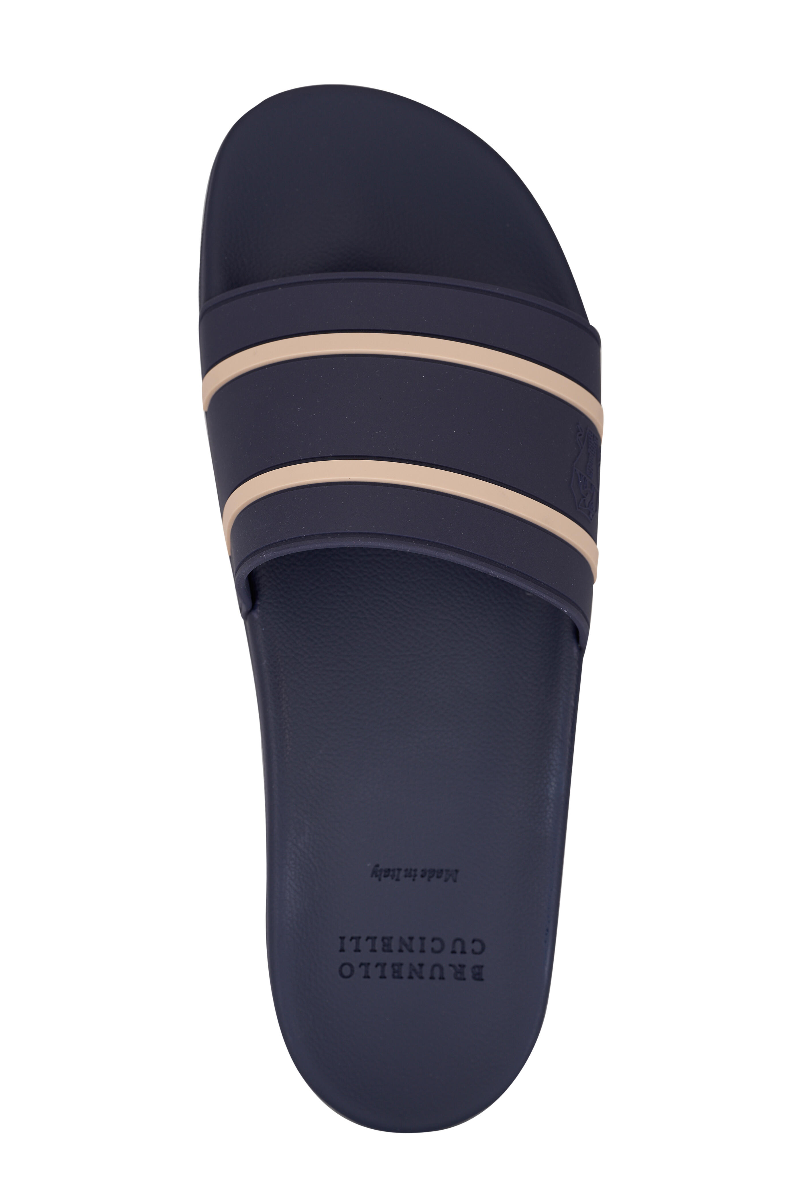 BRUNELLO CUCINELLI Rubber flip flop スライドサンダル Flip flop Precious in Grey | Lifestyle | Brunello Cucinelli