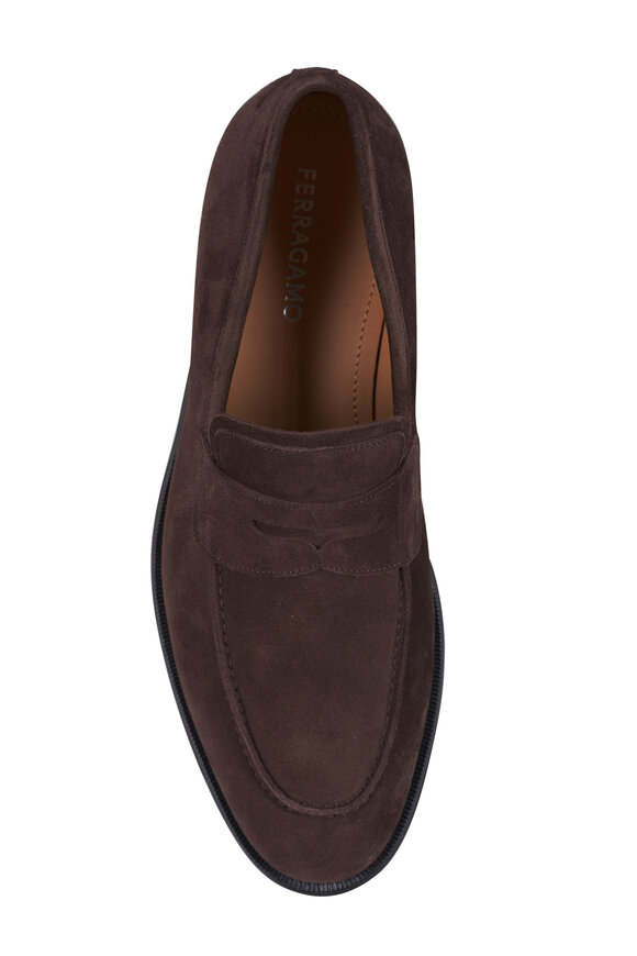 Ferragamo Stefano Moro Suede Penny Loafer - view 4