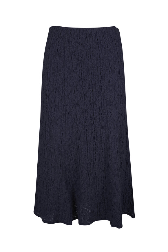 Veronica Beard Massimo Navy Midi Skirt - view 1