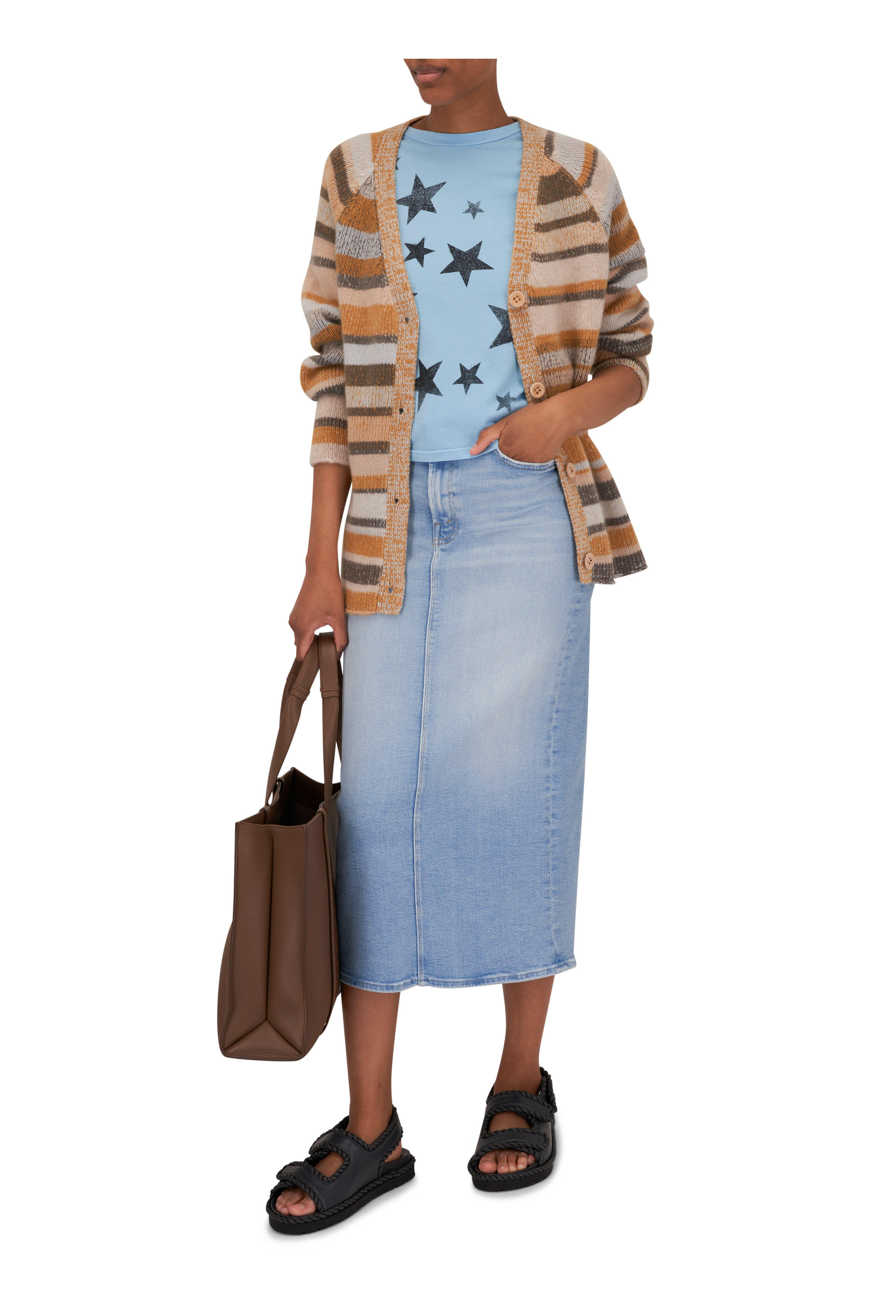 Mother - The Pencil Pusher Stretch Denim Skirt | Mitchell Stores