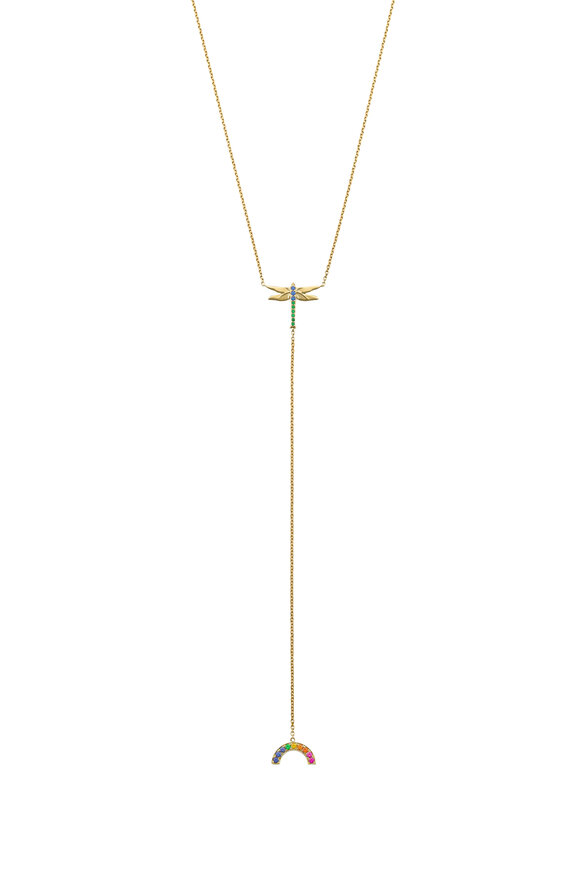 Robinson Pelham - 14K Yellow Gold Chakra Rainbow Sapphire Necklace