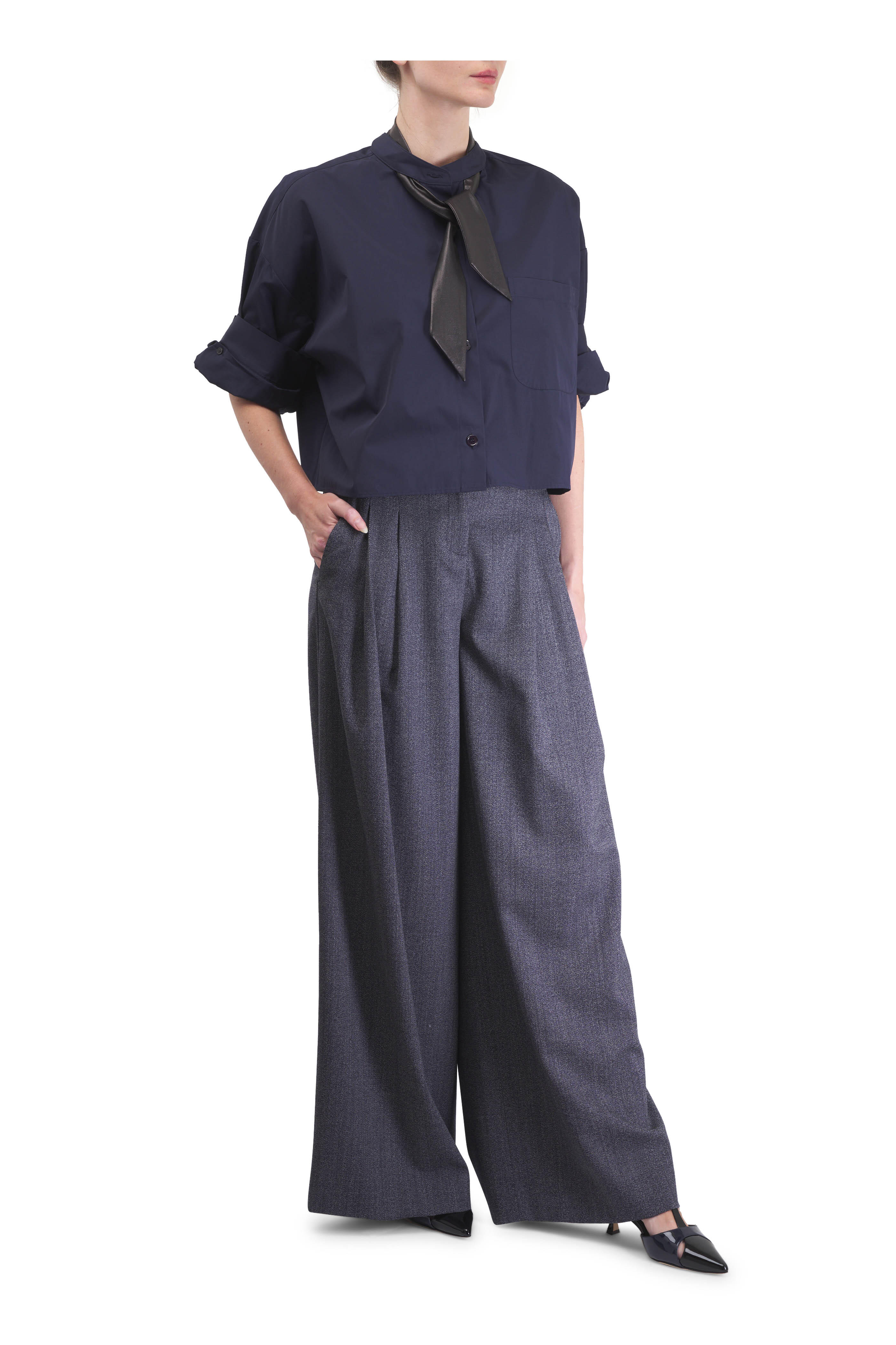 TWP - Next Didi Midnight Wool Pleated Pant