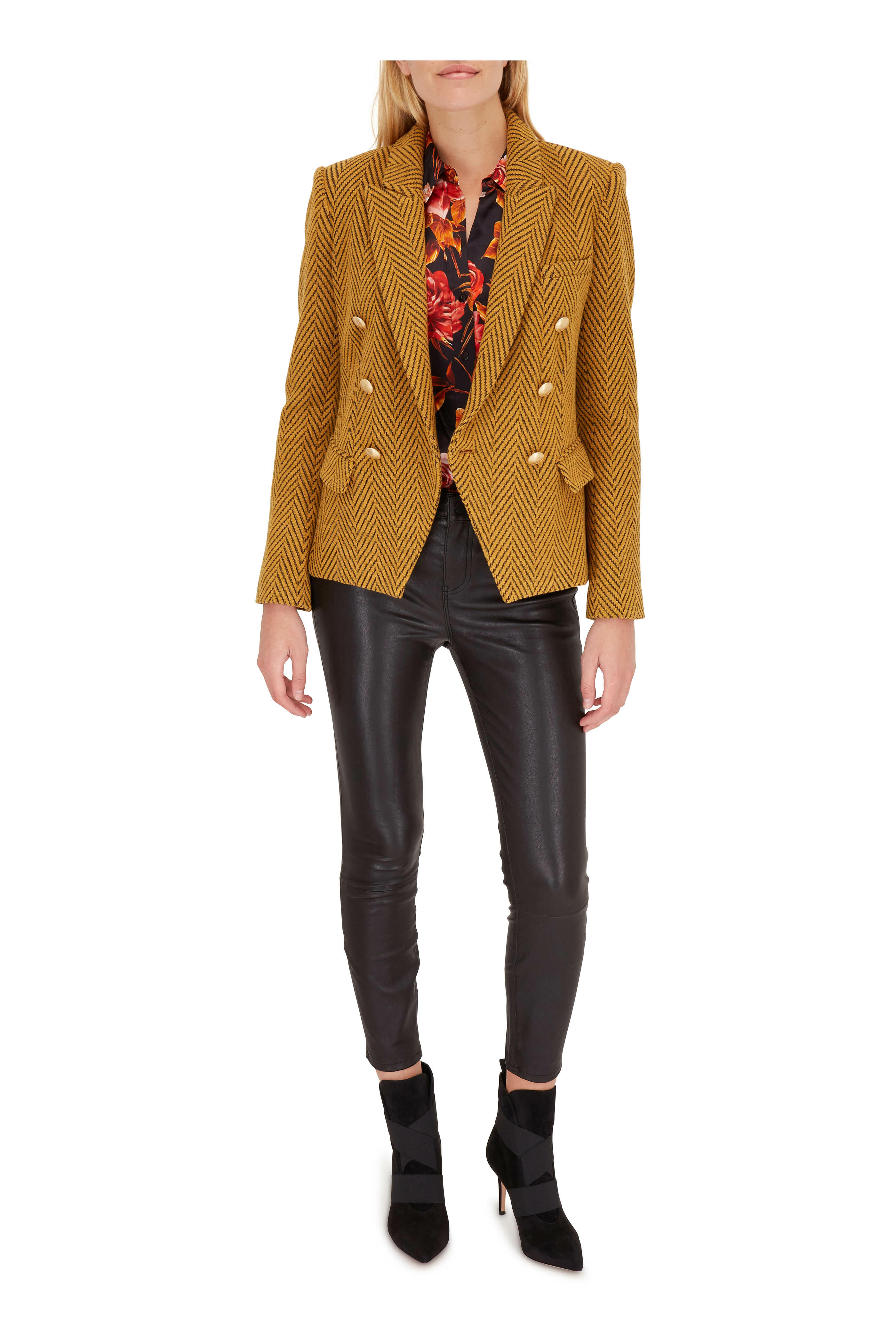 L'Agence - Adelaide Black Noir Leather Pant