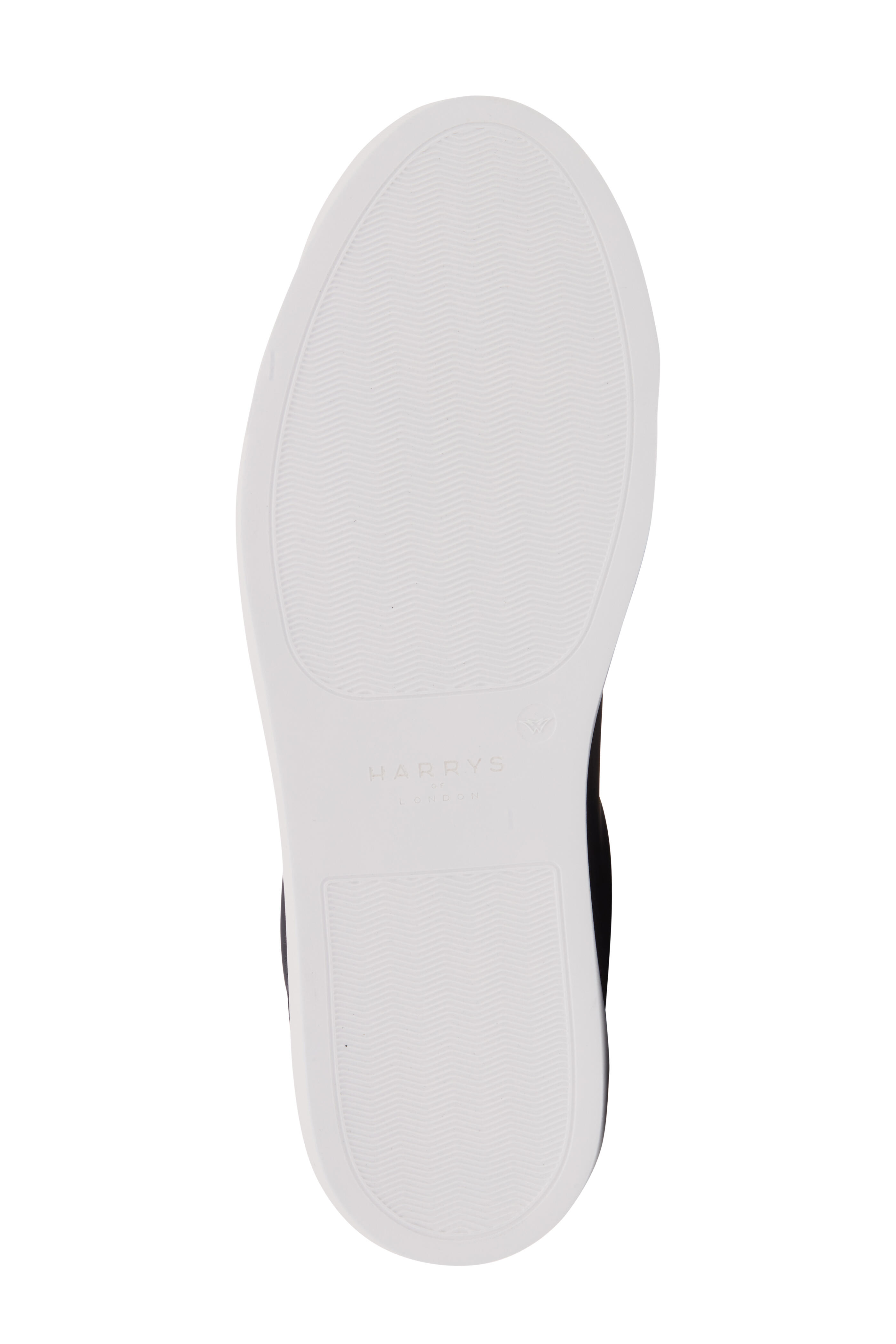 Harrys of London - Nimble Navy Tech Leather trainer