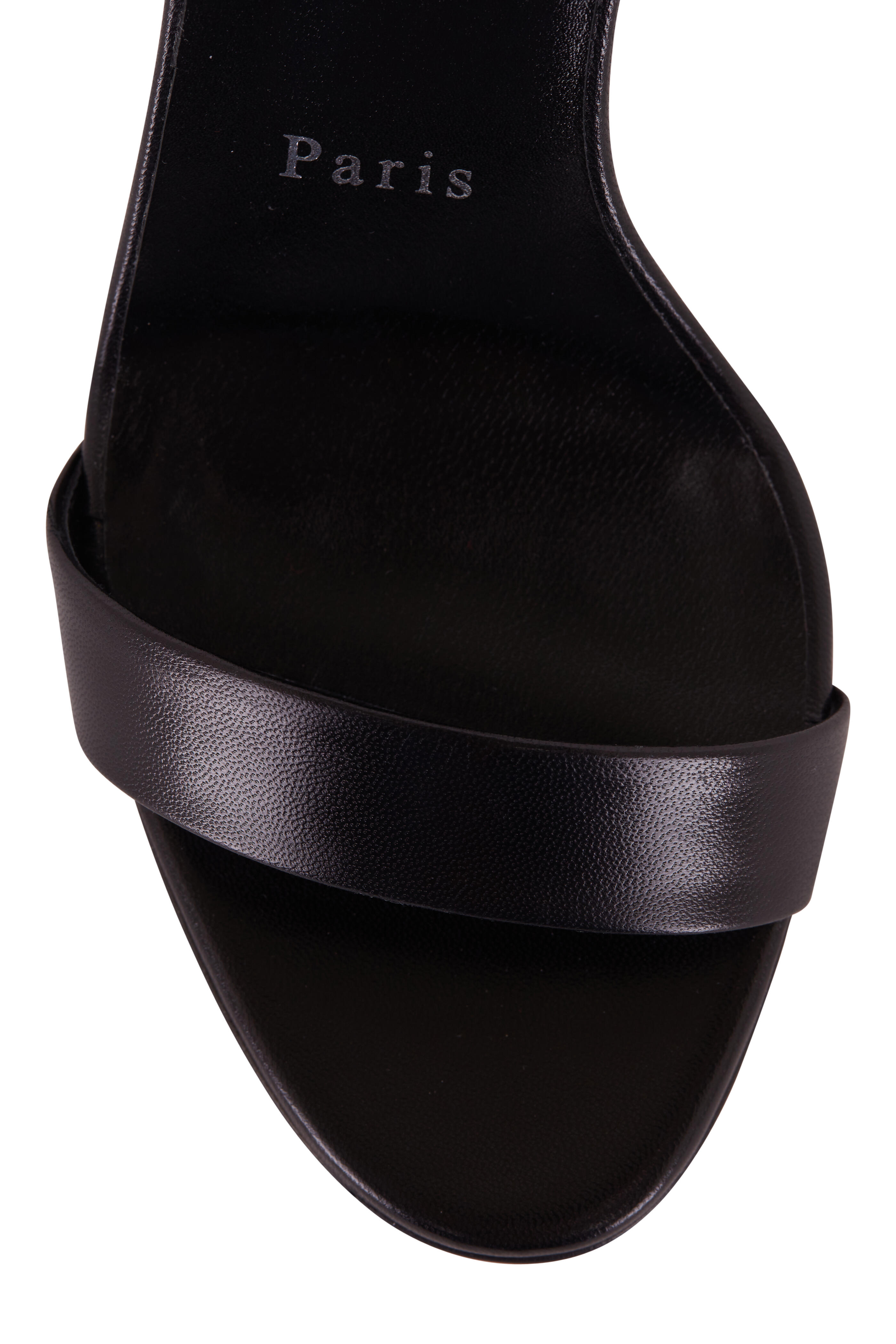 Christian Louboutin O Marylin Leather Slingback Sandals 85 - Black - 36