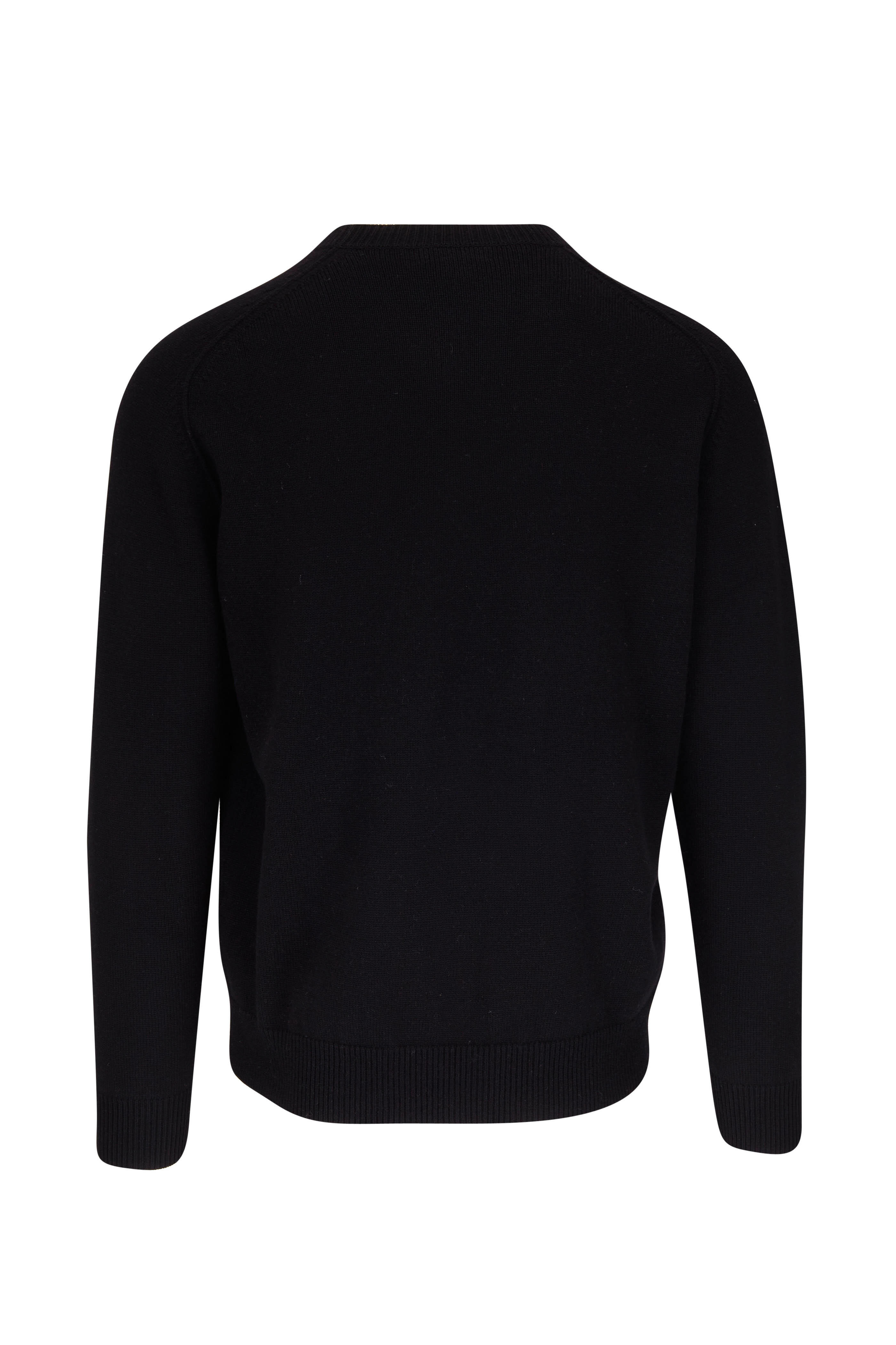 Peter Millar - Alpine Black Crewneck Wool & Cashmere Sweater
