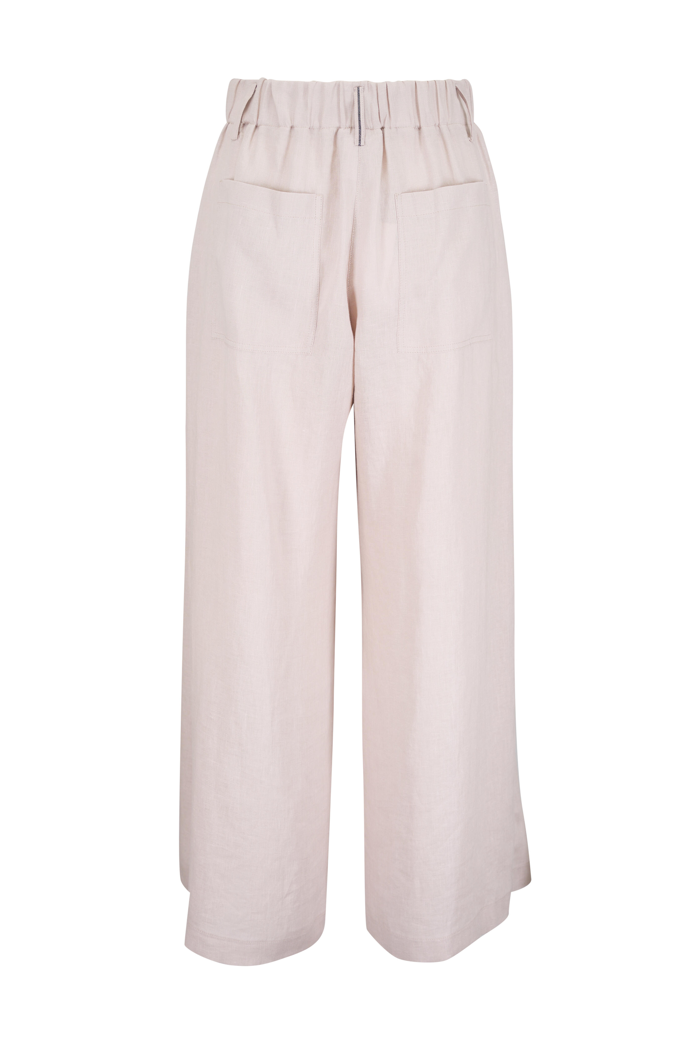 Brunello Cucinelli - Yuta Linen Pleated Flare Pant - view 2