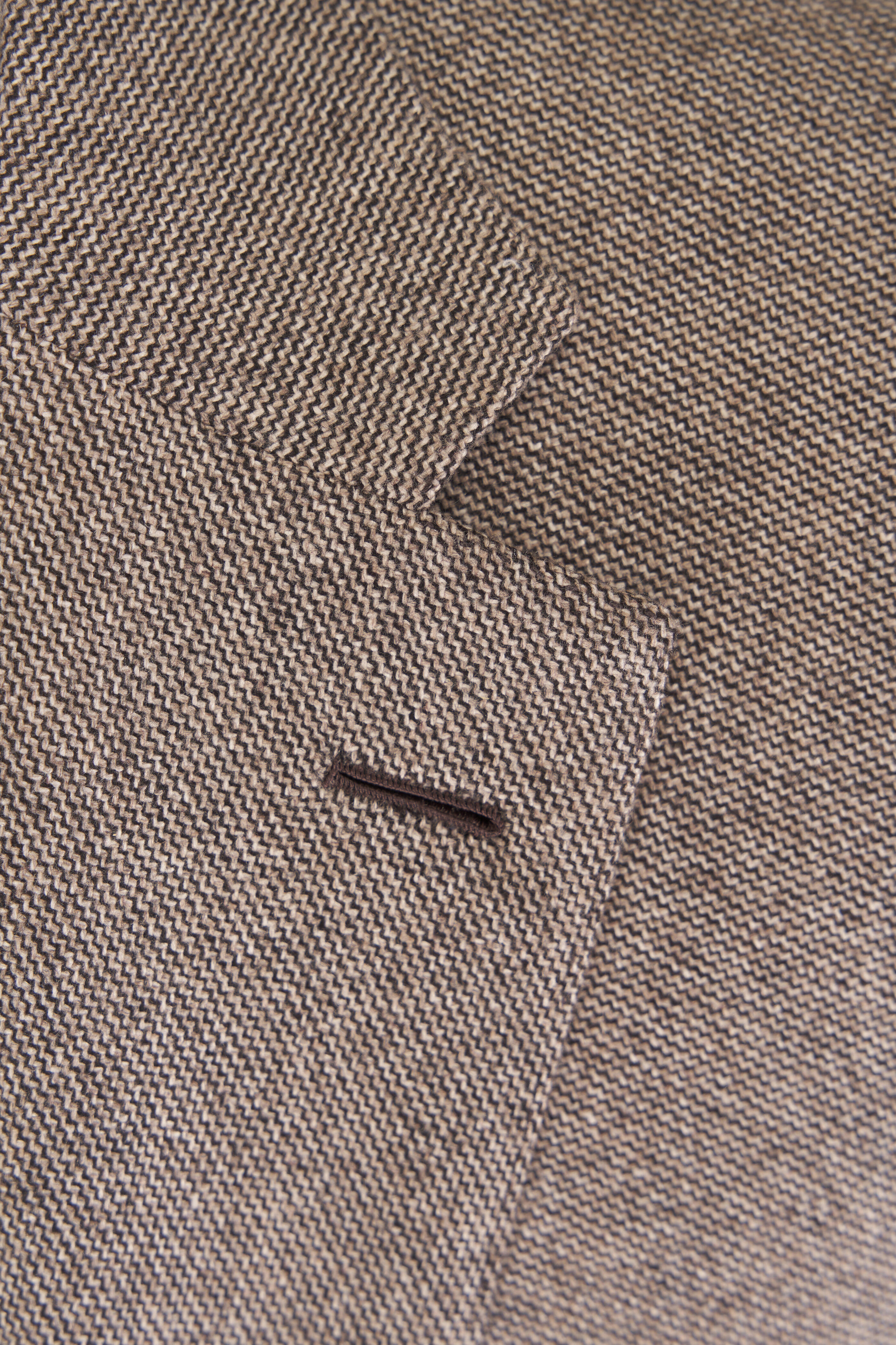 Brioni - Ravello Tan Silk & Cashmere Houndstooth Sportcoat - view 5