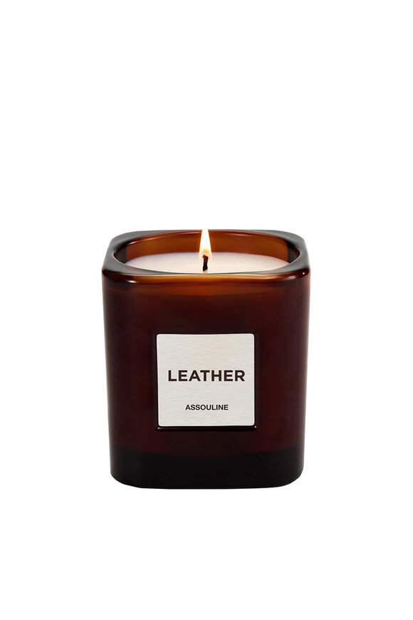 Assouline Leather Candle