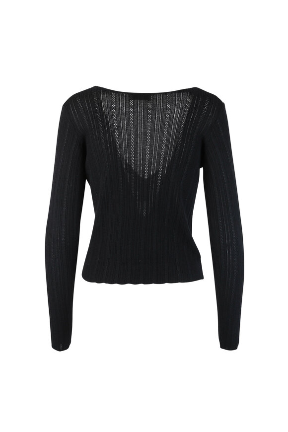 Altuzarra - Black Wool & Cashmere Knit Cardigan 