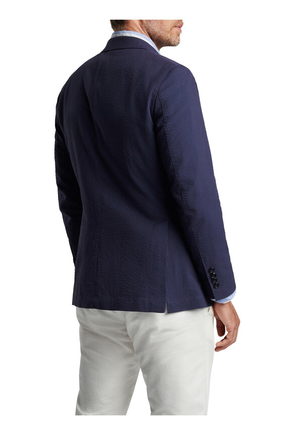 Peter Millar - Sterling Navy Seersucker Soft Jacket