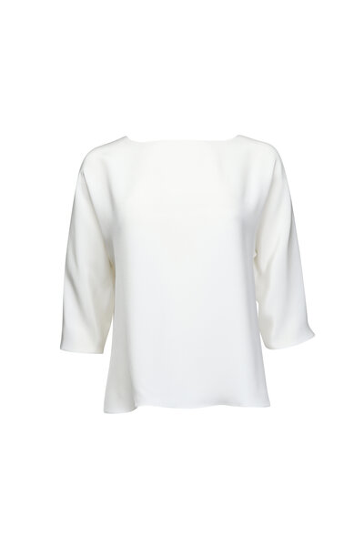 Treat ürself Rose blouse Milk White Treat ürself Rose blouse Milk White Rose accent shirt blouse