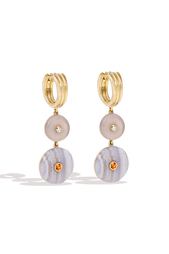 Campbell + Charlotte 14k Yellow Gold Evolve Chandelier Earrings - view 2