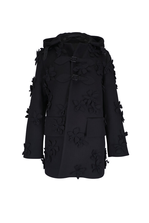 Valentino Montgomery 3D Embellished Coat