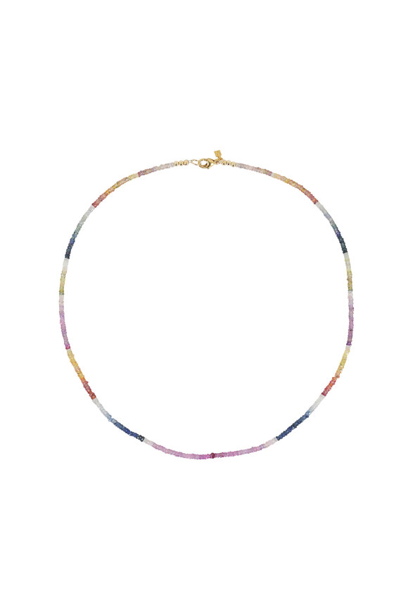 Cristina V. Ombre Sapphire Rondelle 19" Necklace