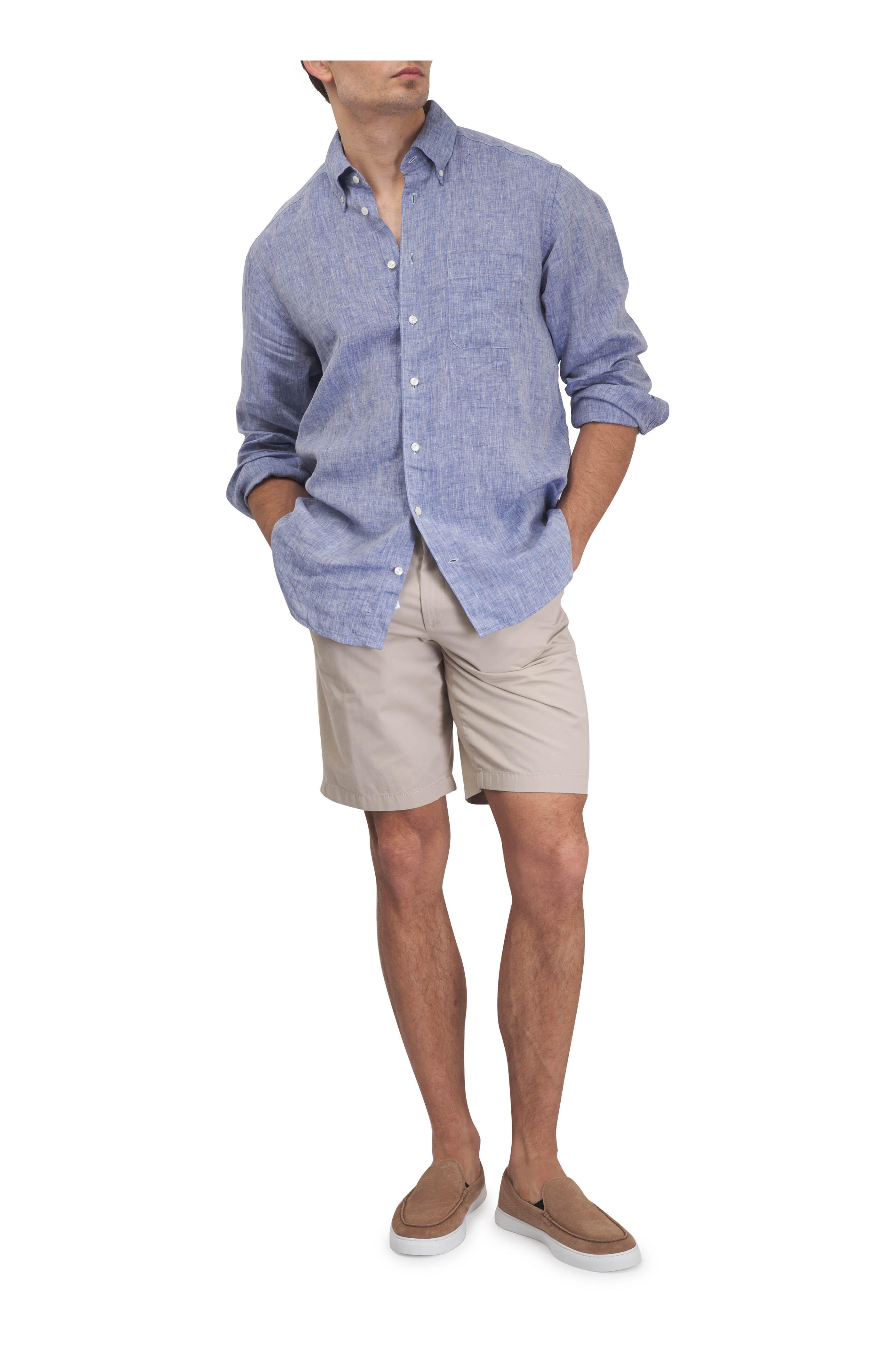 Gardeur - Khaki Cotton Shorts