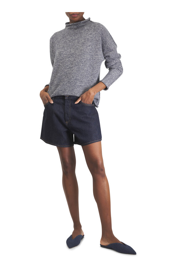 Agolde Leith Rinse Denim Shorts - view 2