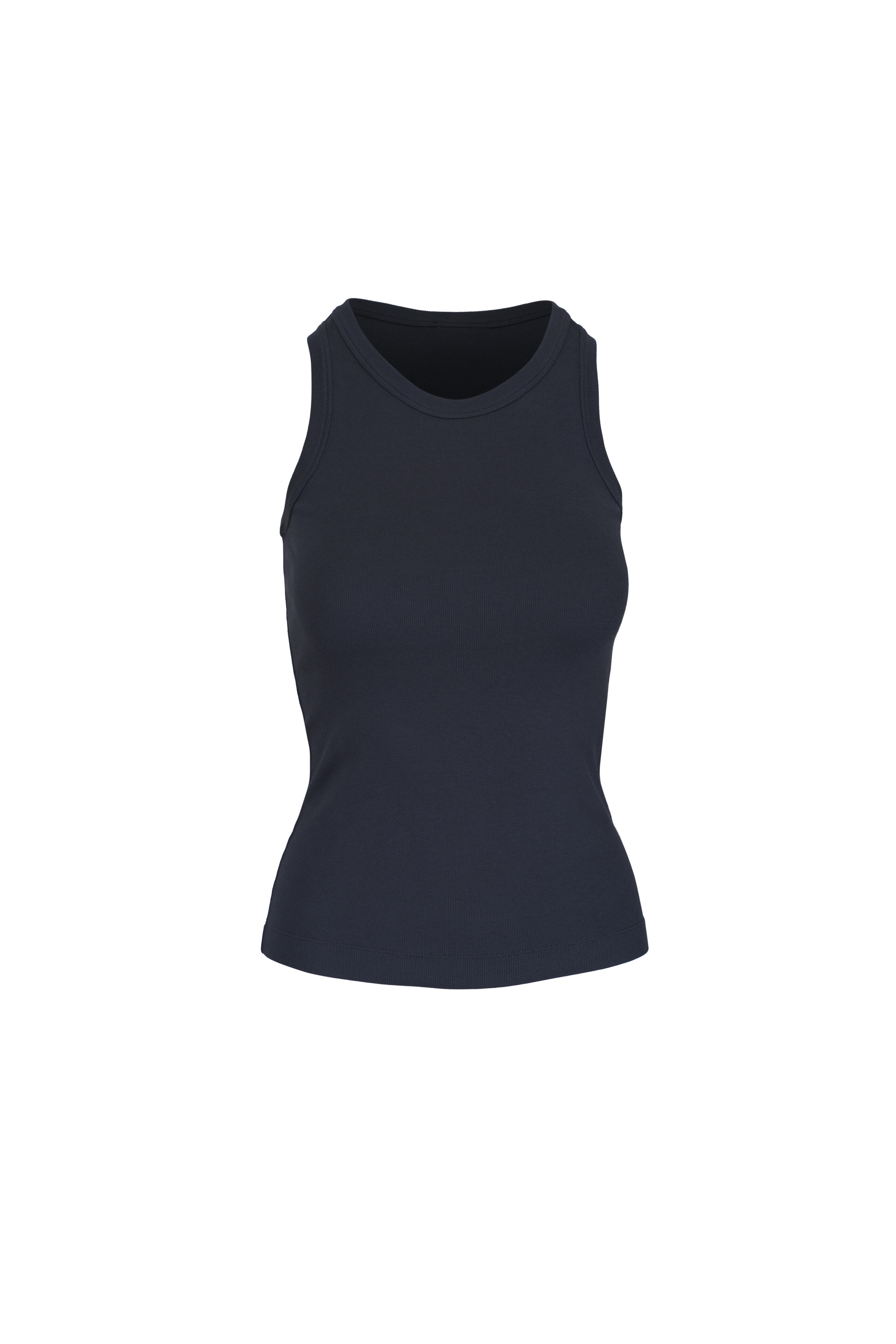 Brunello Cucinelli - Navy Monili Trim Rib Tank