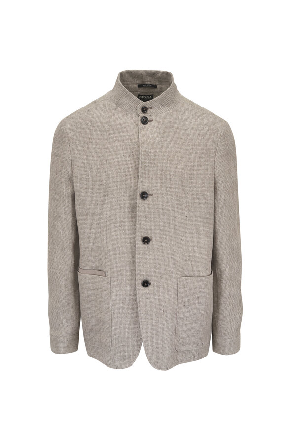 Zegna Il Conte Ivory Osai Cashmere Jacket